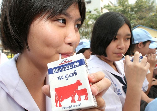 Chương trình sữa học đường tại Thái Lan.