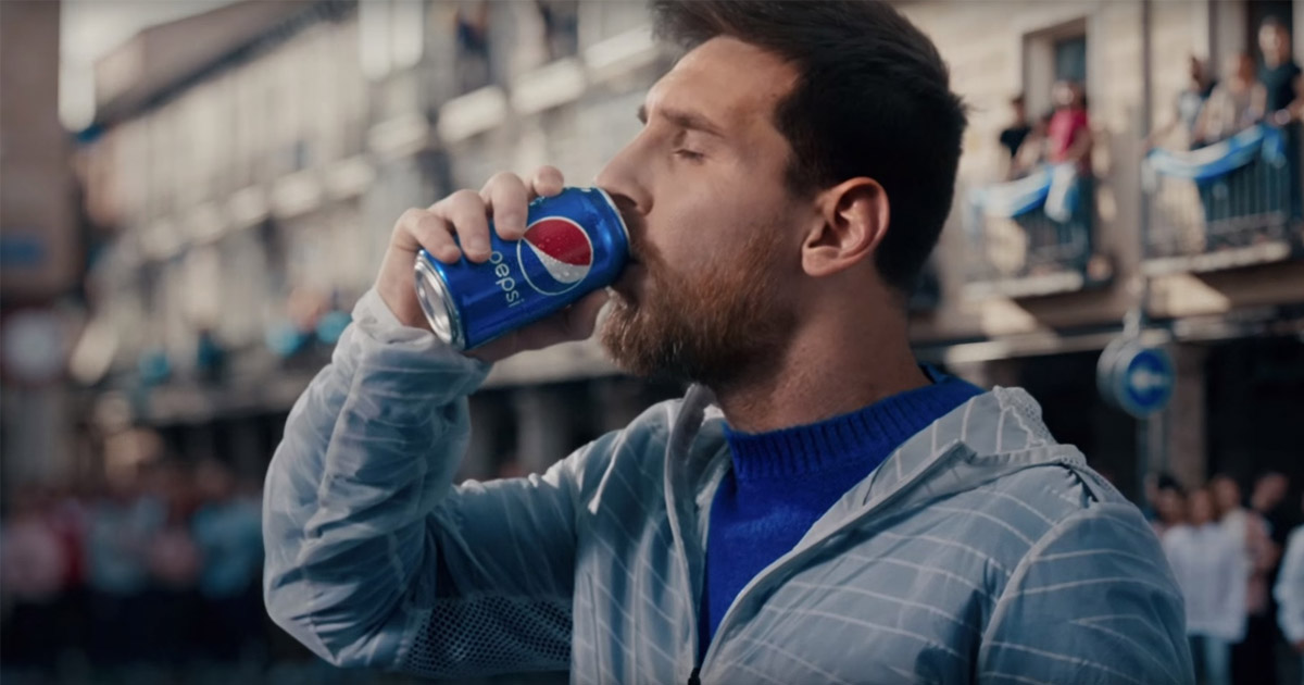 Messi hợp tác cùng Pepsi