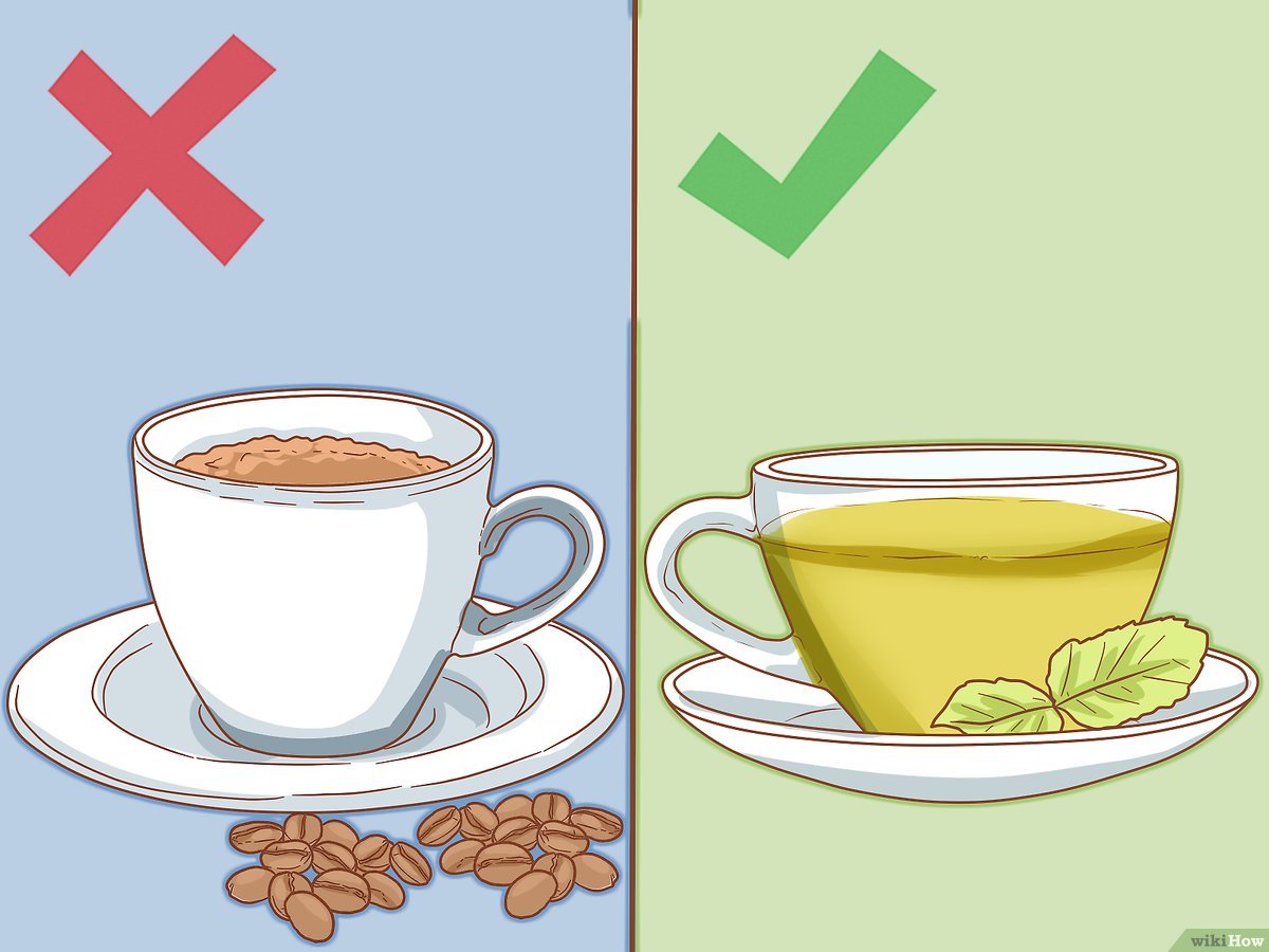 Hạn chế uống coffee và uống trà nhiều hơn